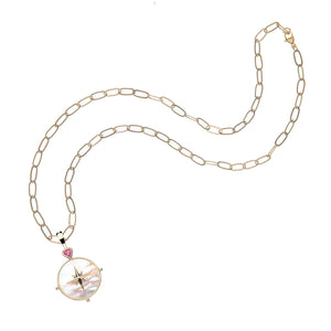 Forever Mother Of Pearl North Star Pendant Necklace