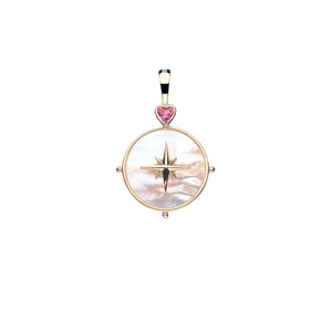 Forever Mother Of Pearl North Star Pendant Necklace