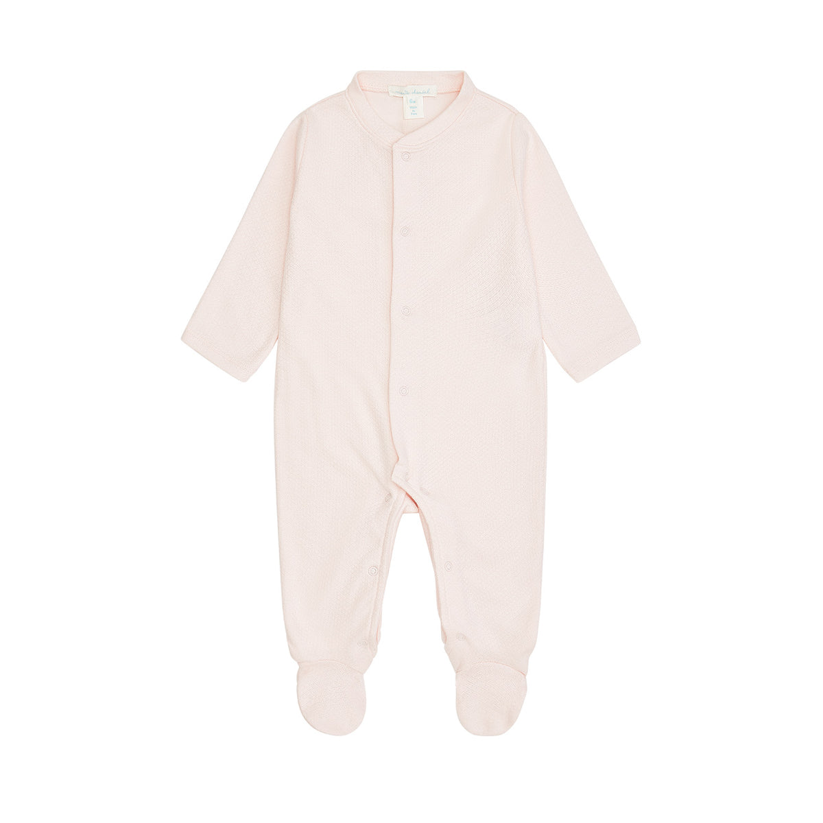 Angel Wing Pointelle Sleepsuit in Pink