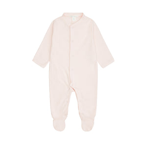 Angel Wing Pointelle Sleepsuit in Pink