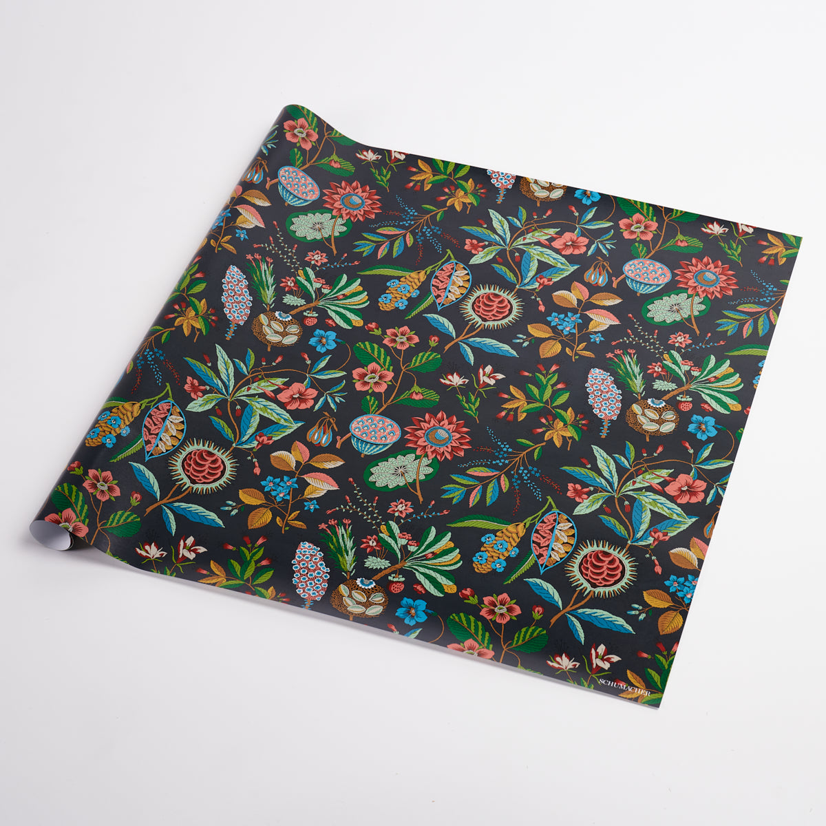 Roca Redonda Wrapping Paper In Carbon and Multi