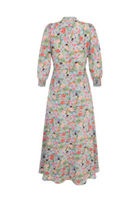 Gabriella Floral Print Silk Tea Dress  x Joe Horner