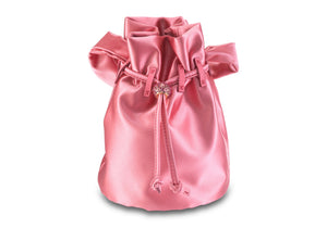 Grace Pouch Petite in Splendido Pink Satin