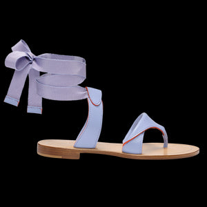 Grear in Periwinkle Calf & Orange Painted Edge