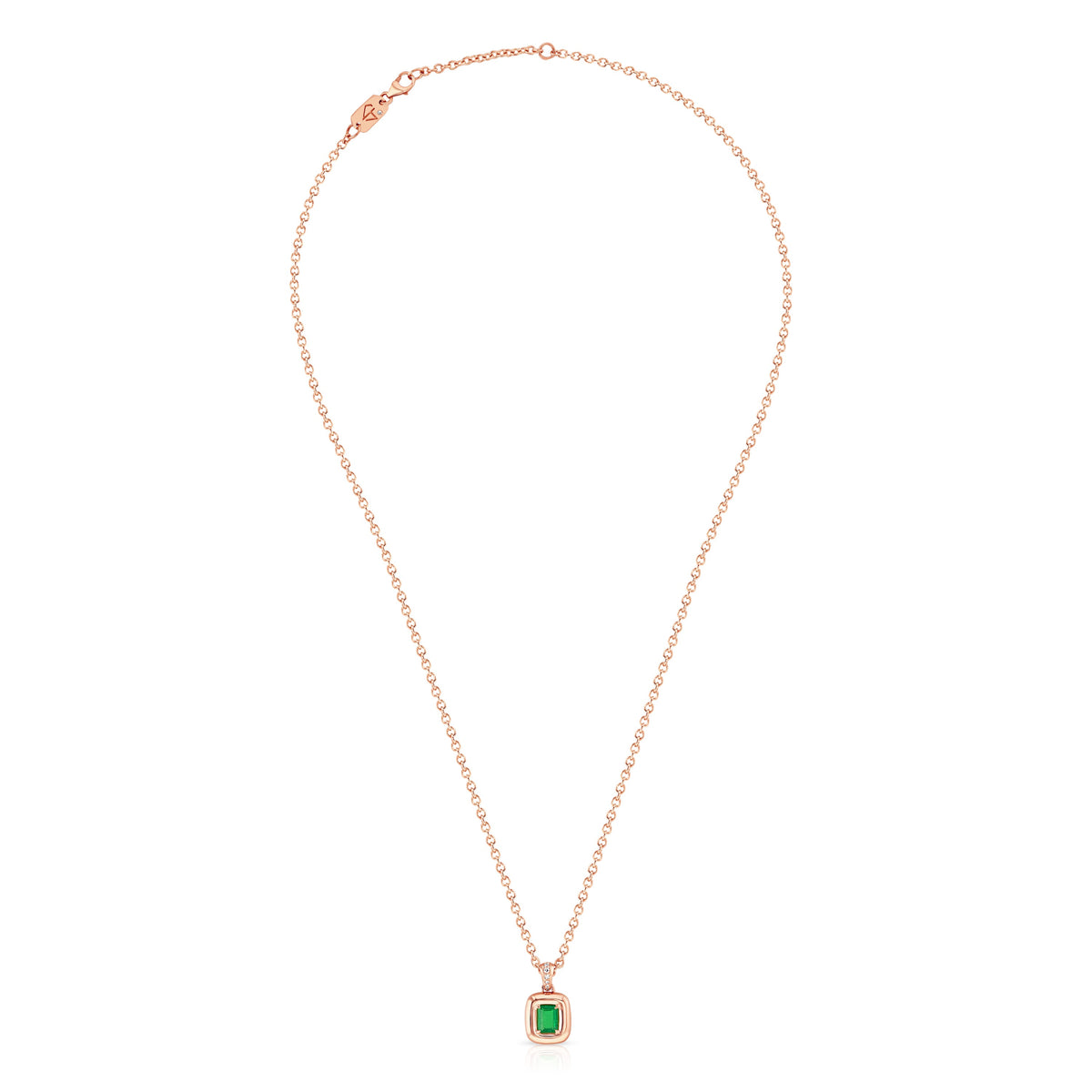 Green Emerald Luna Necklace