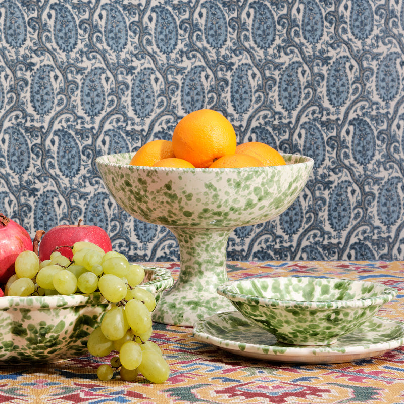 Speckled Fruit Stand in Green