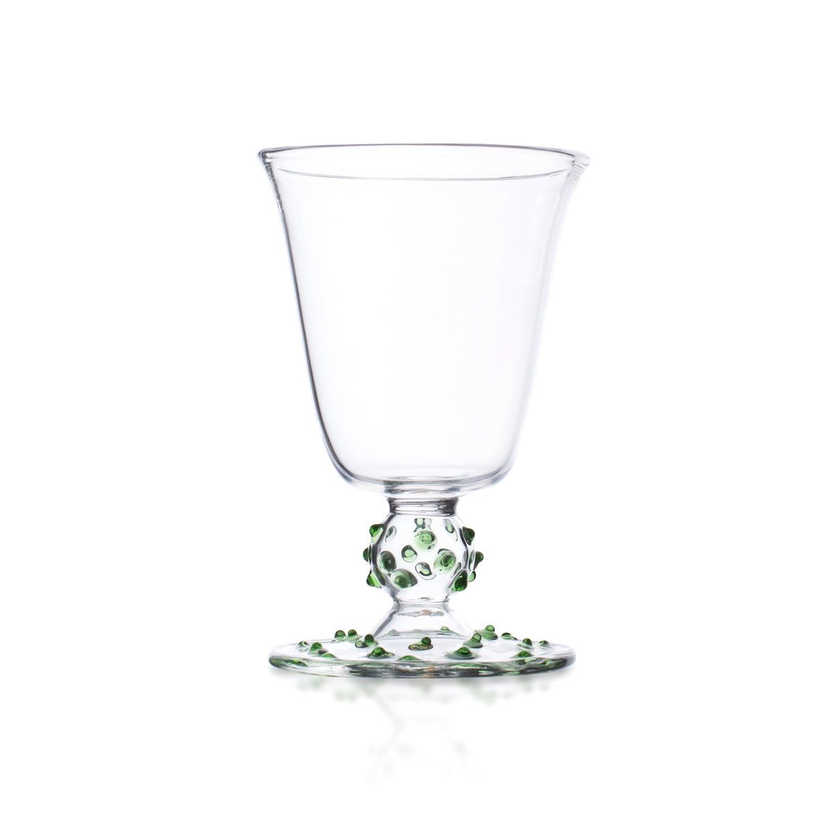 Issy Granger Green Pom Wine Glass