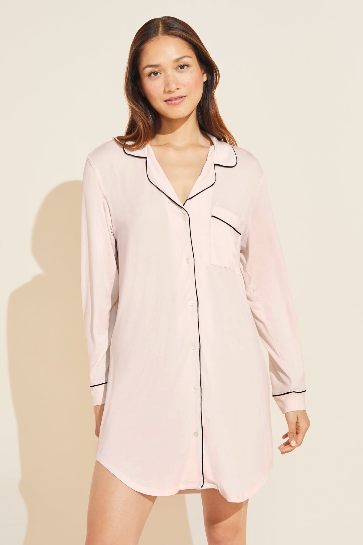 Gisele Sleepshirt in Sorbet/Black