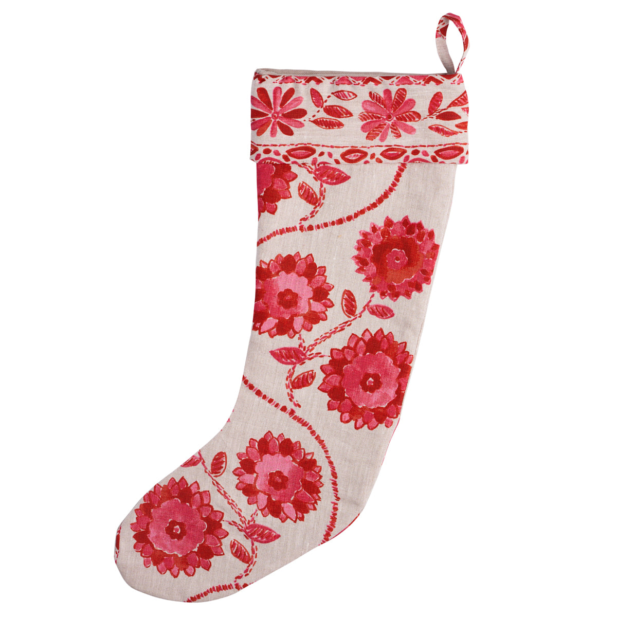 Zinnia Handmade Print Stocking