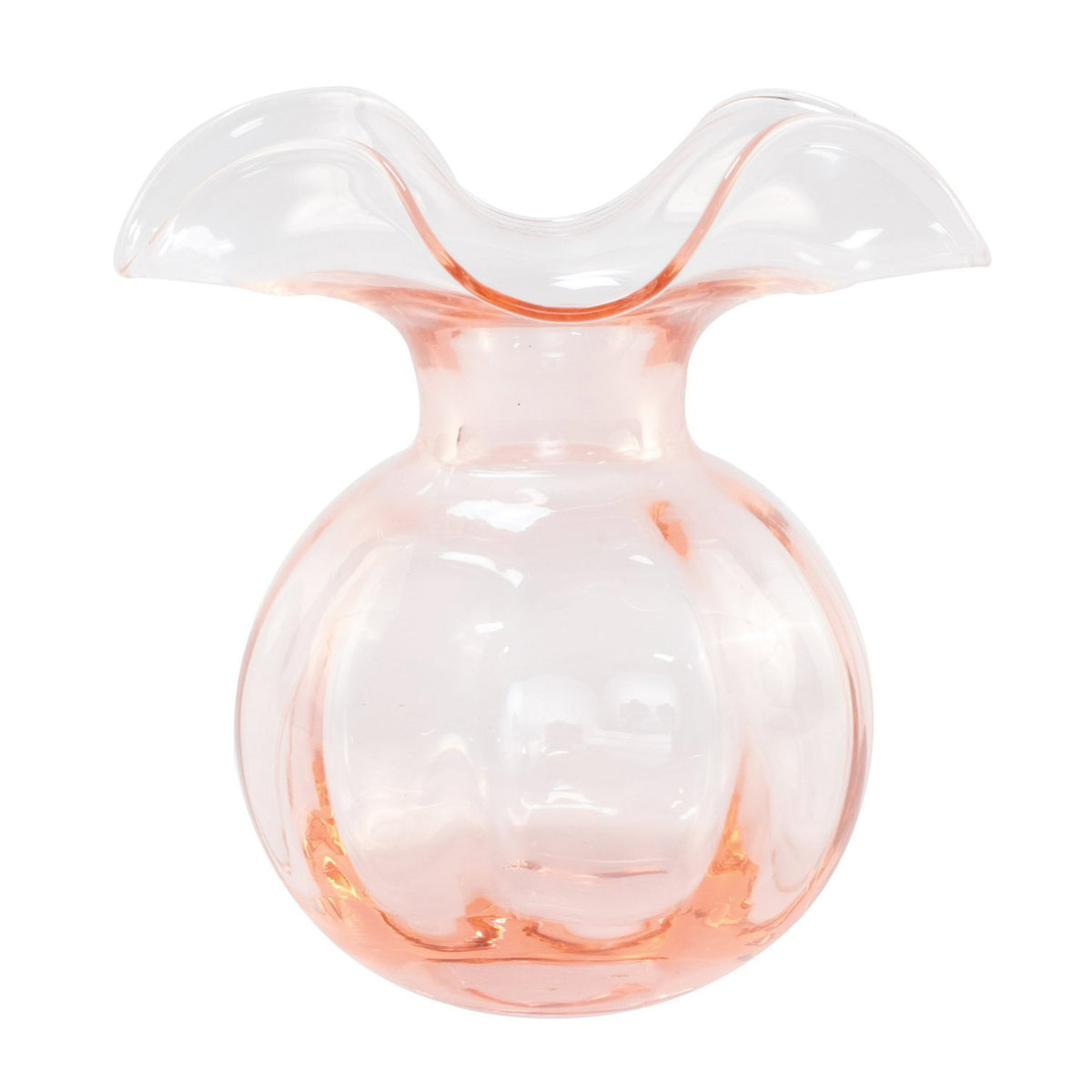 Hibiscus Glass Medium Fluted Vase