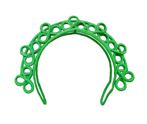 Clover Green Headpiece