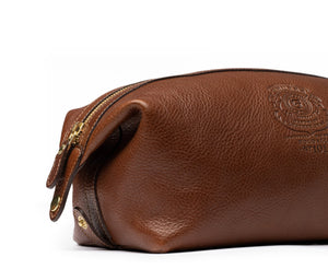 Holdall No. 101 Toiletry Bag in Vintage Tan Leather