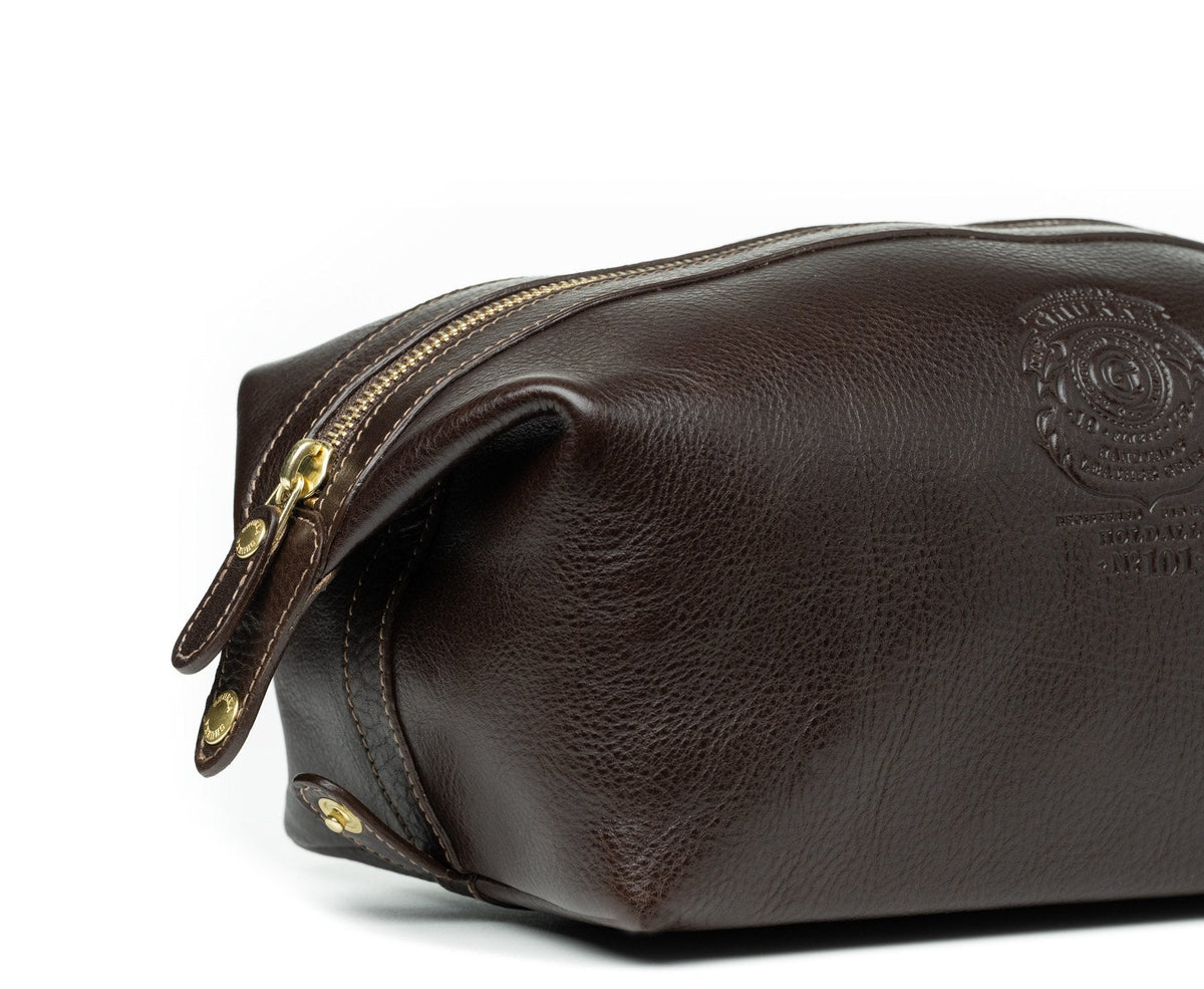 Holdall No. 101 Toiletry Bag in Vintage Tan Leather