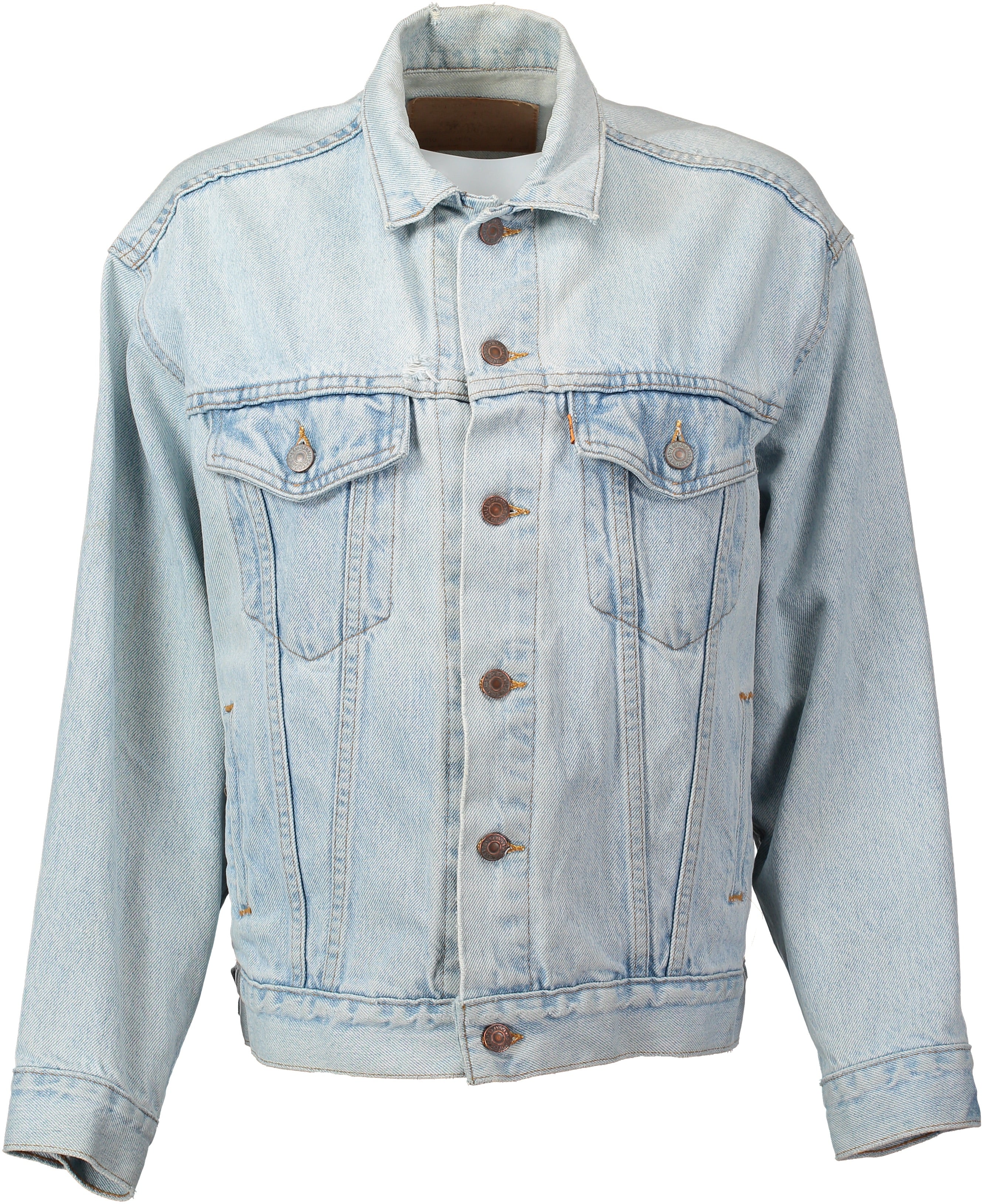 'Hopeless Romantic' hand painted vintage denim bridal jacket