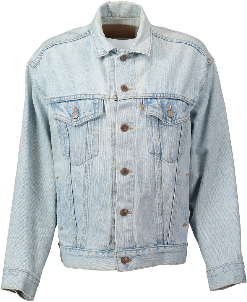 'Hopeless Romantic' hand painted vintage denim bridal jacket
