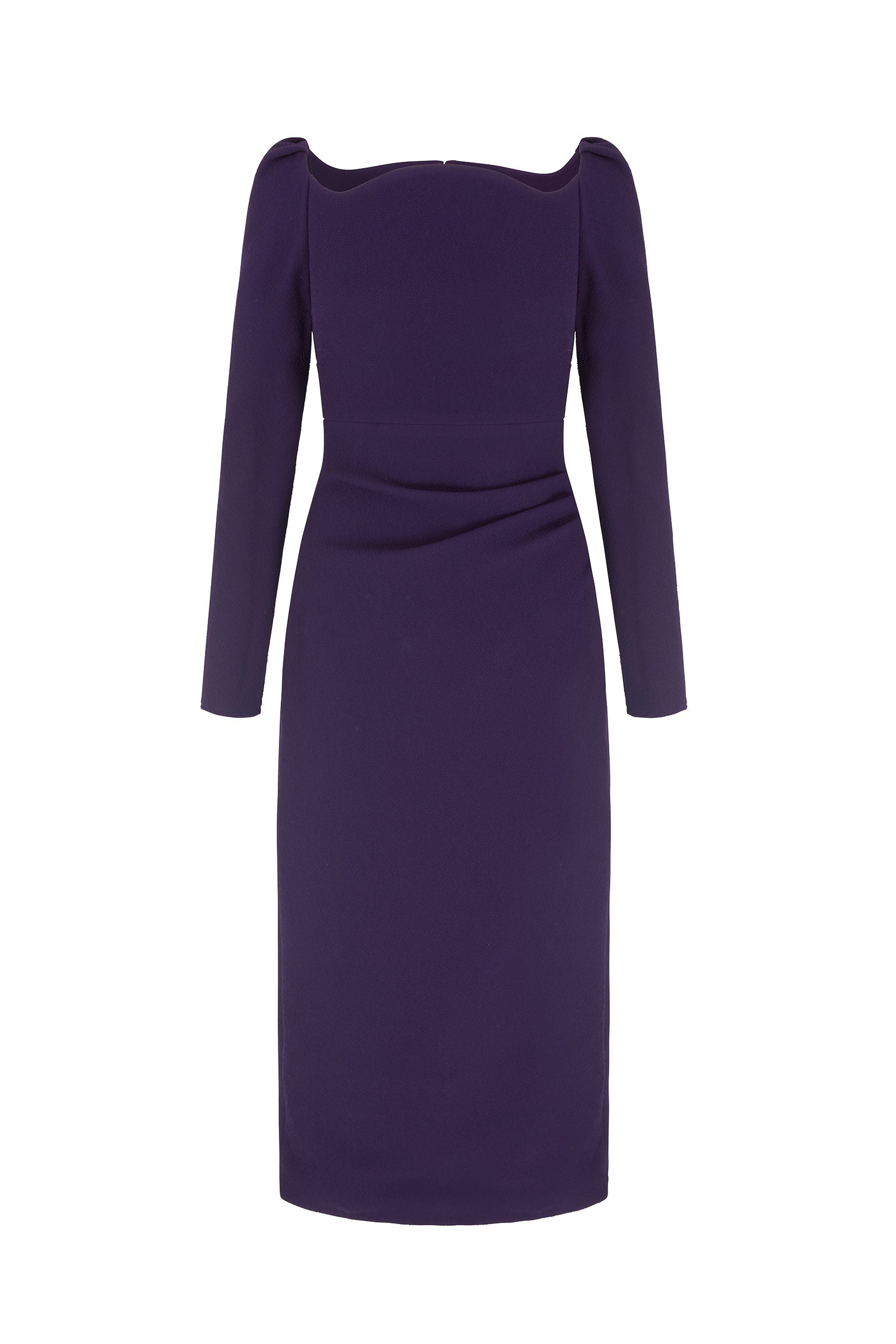 Halley Dress Stretch Crepe Blackcurrant