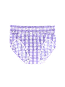 Printed Signature Lace French Brief