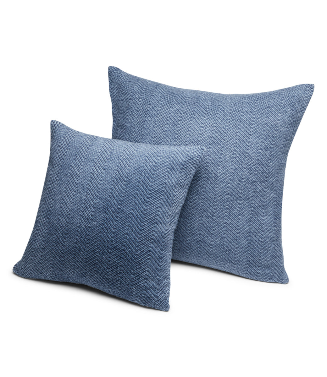 Bayside Herringbone Throw Pillow Covers