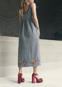 Emily Embroidered Midi Dress