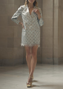 Alex Embroidered Blazer Dress