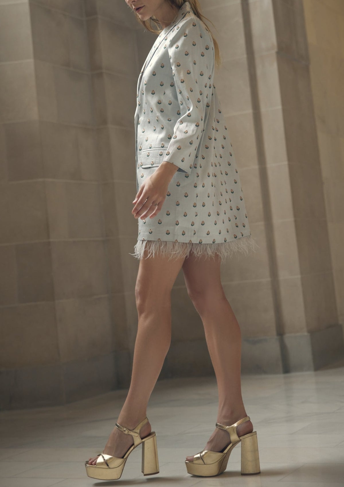 Alex Embroidered Blazer Dress