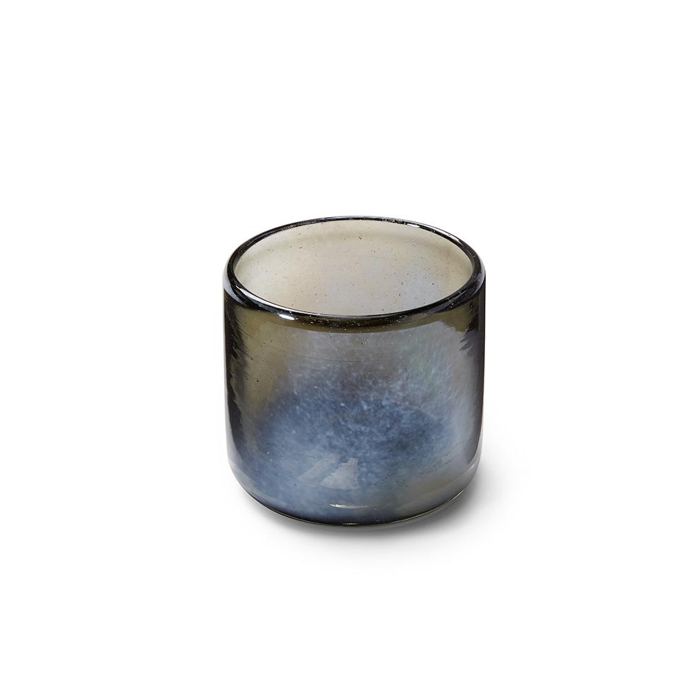 Iridescent Smoke Tumbler - Glass Tabletop Mexico