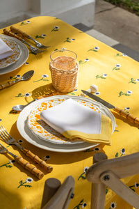 Manzanilla Mustard Rectangular Tablecloth