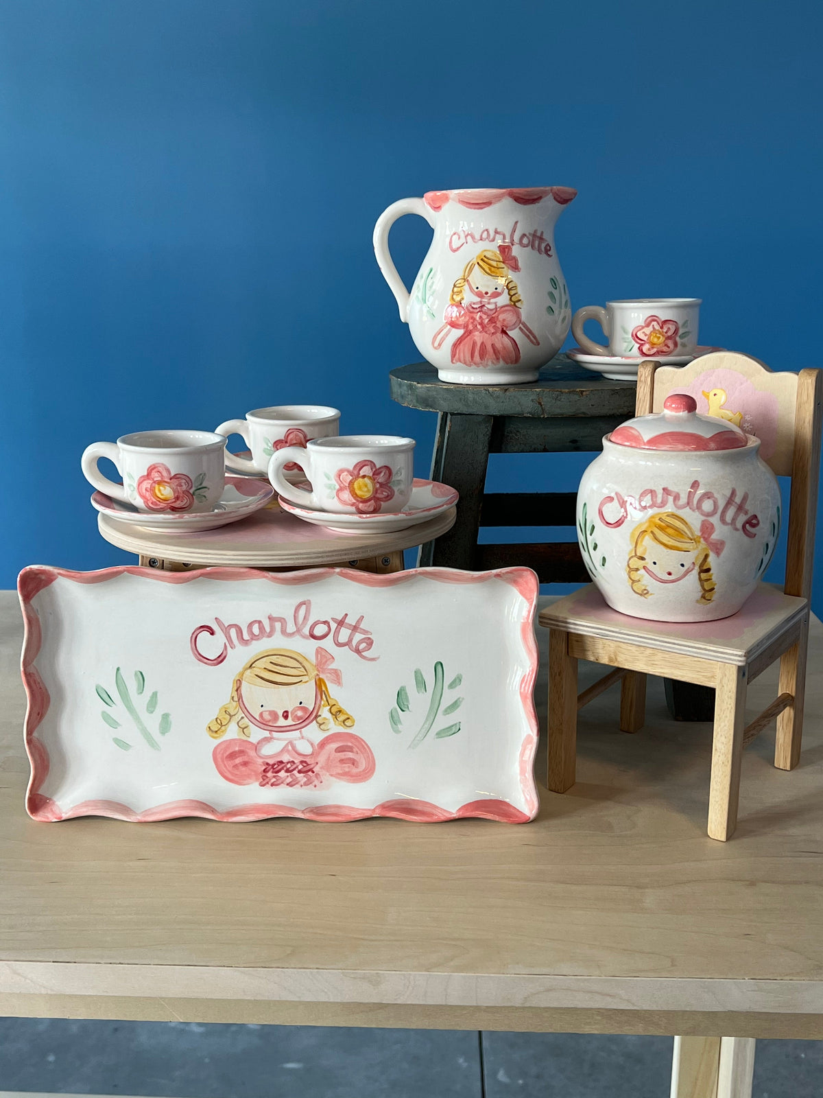 Personalized Children's Tea Set