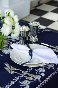 Cosmo Rectangular Tablecloth in Navy