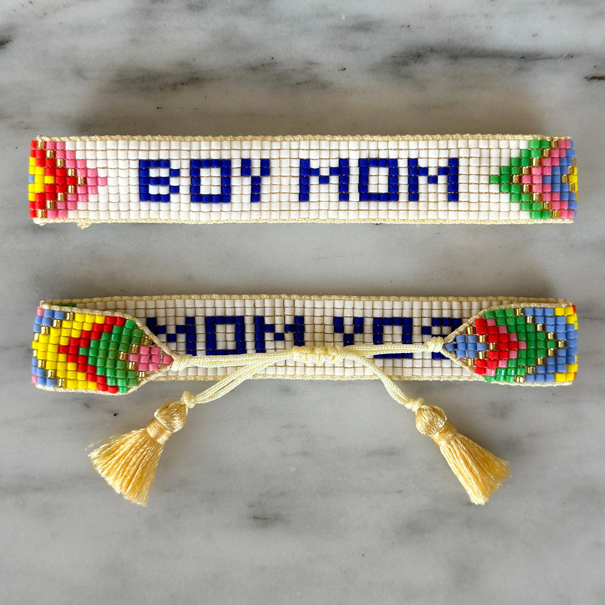 BOY MOM Beaded Bracelet