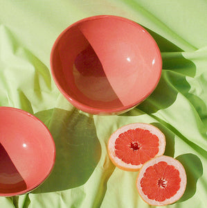 MEDIUM bowl with coral glaze - Pomelo casa