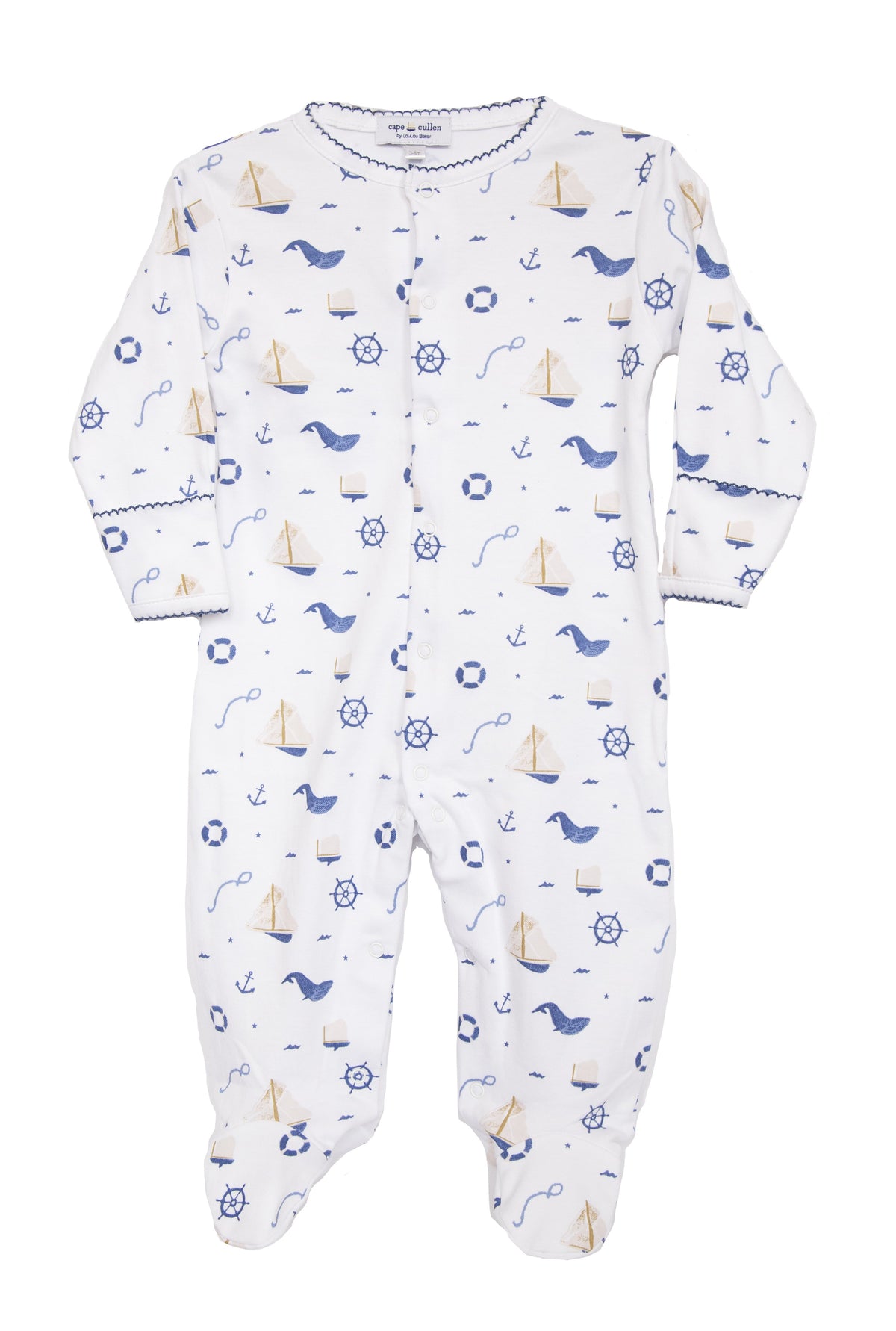 Children’s Nautical Print Footie