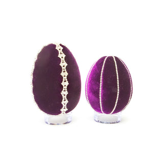 Violet Crystal Trimmed Egg