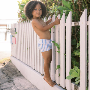 Boys Bahamian Blue Stripe Brief