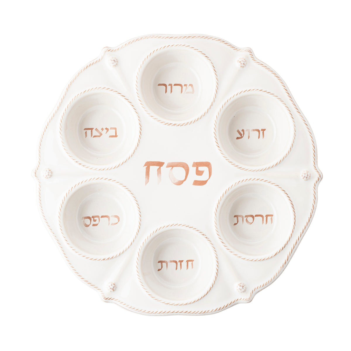 Berry & Thread Whitewash Seder Plate