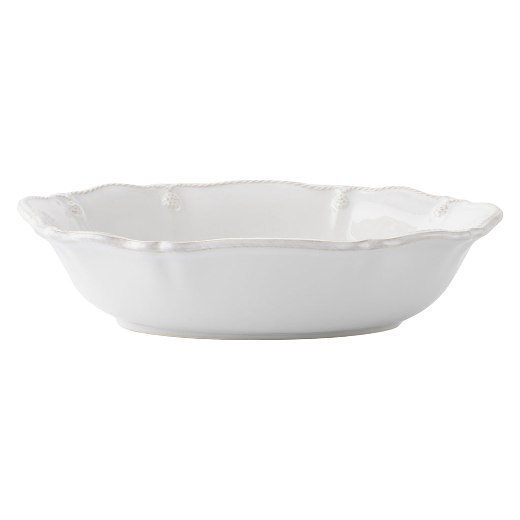 Berry & Thread Whitewash 12" Oval Serving Bowl