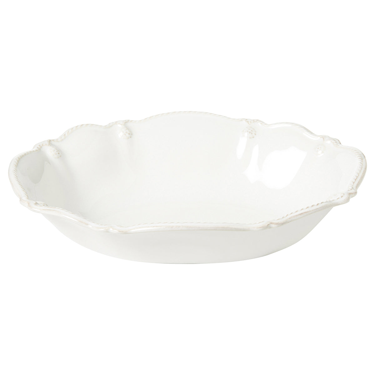 Berry & Thread Whitewash 10" Oval Serving Bowl