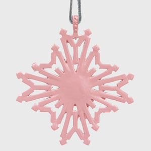 Baguette Snowflake Hanging Ornaments Boxed Set in Sherbet