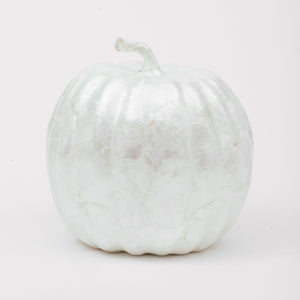 Large Capiz Pumpkin in Pearl