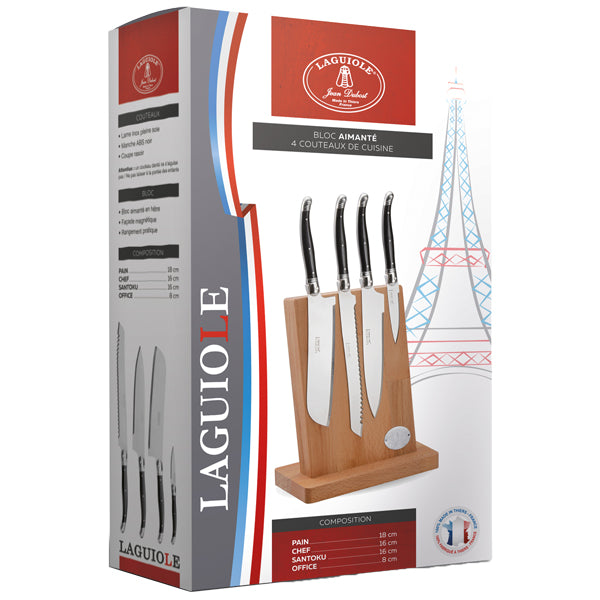 5-Piece Kitchen Knife Set in Black