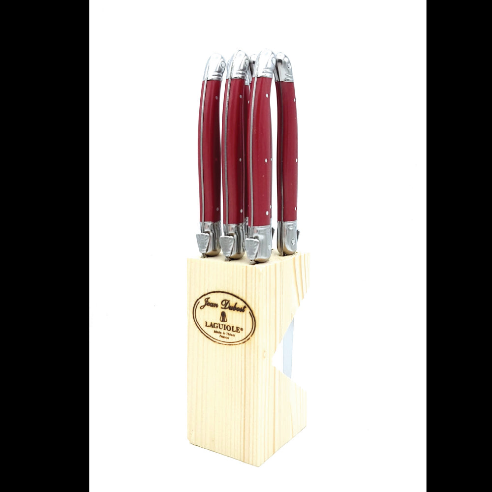 Steak Knives In Block, Set of 6