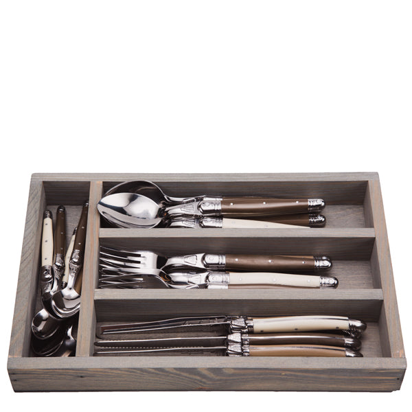 24-Piece Flatware Set in Linen