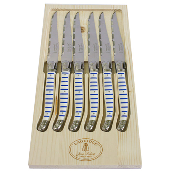 Steak Knives in Mariniere, Set of 6