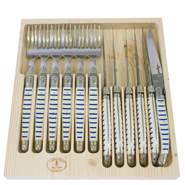 12-Piece Cutlery Set in Mariniere