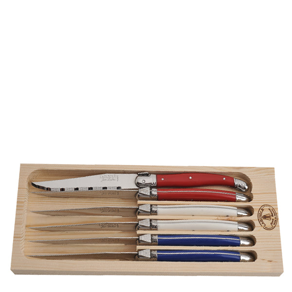 Steak Knives in Paris Colors, Set of 6