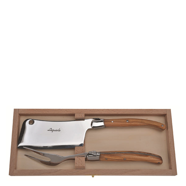 Olive Wood 2-Piece Cheese Set