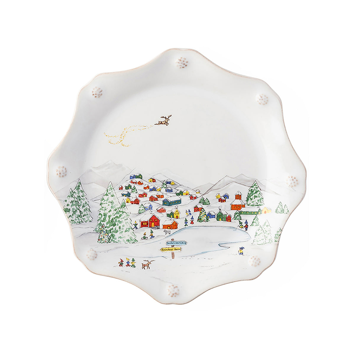 Berry & Thread North Pole Dessert or Salad Plate