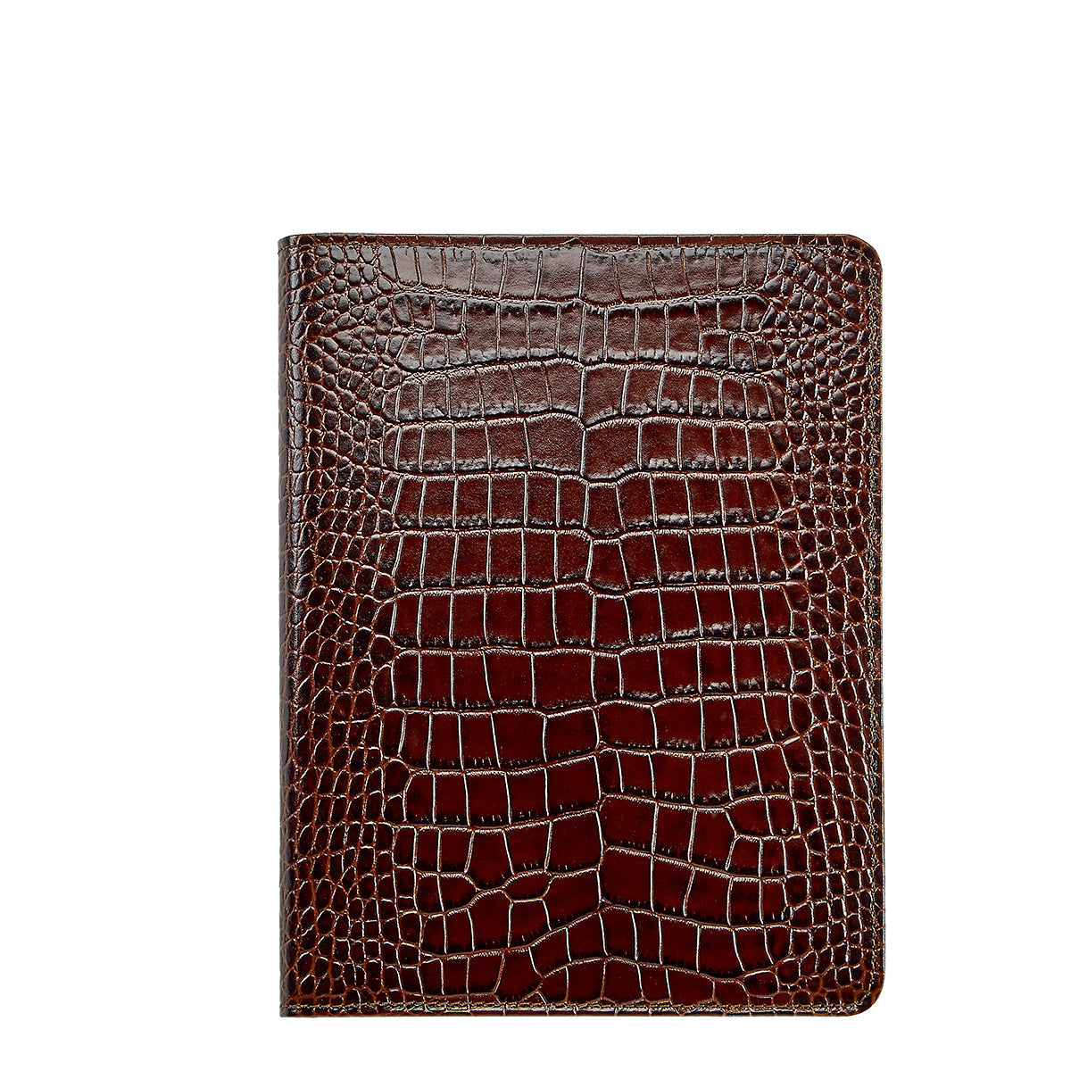 9-Inch Wire-O-Notebook in Crocodile Embossed Leather