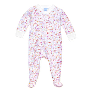 Joy Street Kids Love Zip Baby Onesie, Pink Valentine