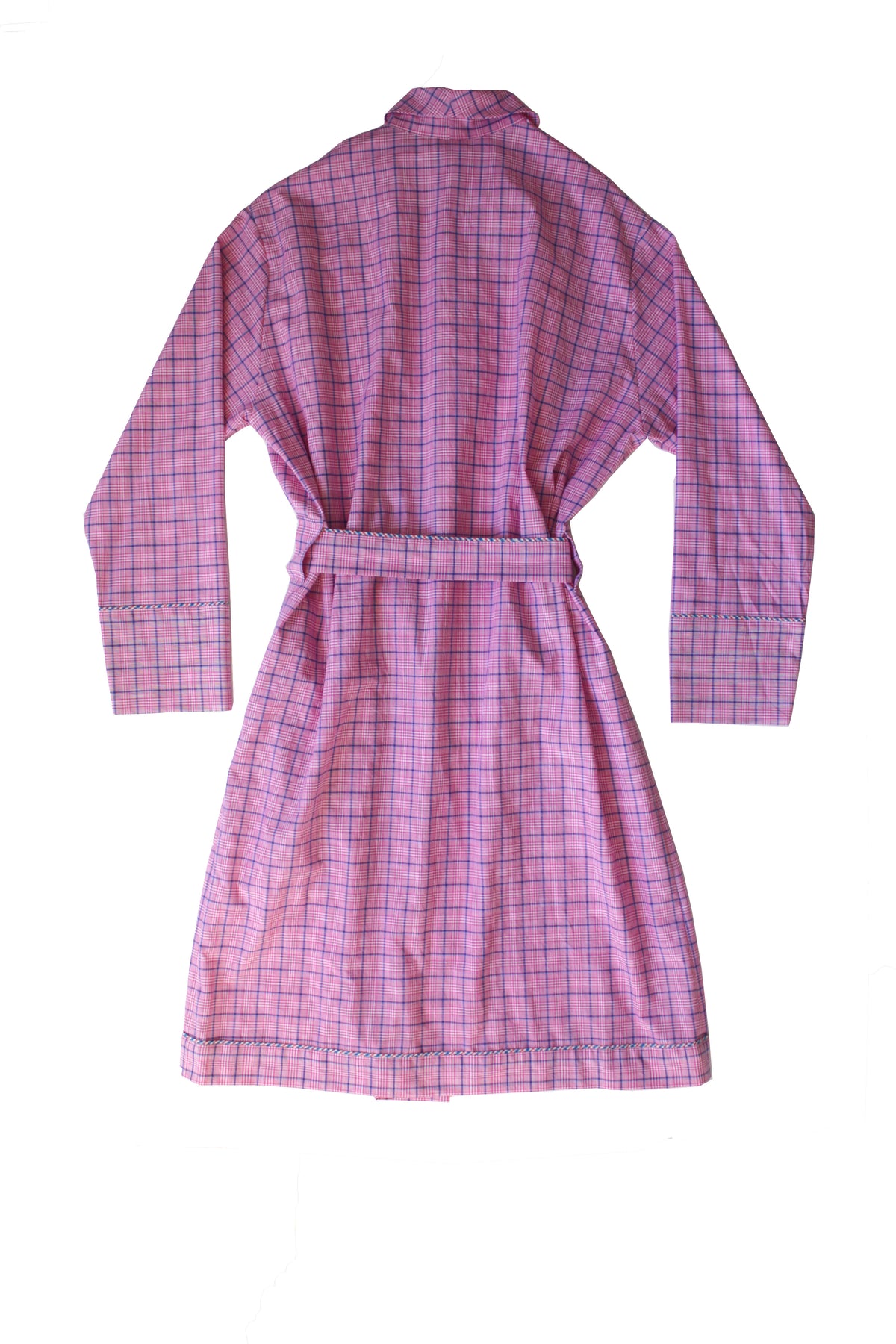 Janus Men's Robe in Pink Plaid